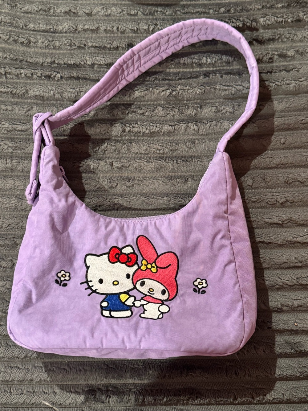 Baggu Lavender Hello Kitty & My Melody Shoulder Bag